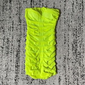 Agaci Neon Yellow Dress